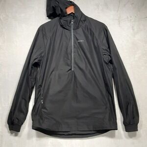 KORA-be your best-Mens Pullover Wind Breaker Jacket Sz.Medium/Jet Black